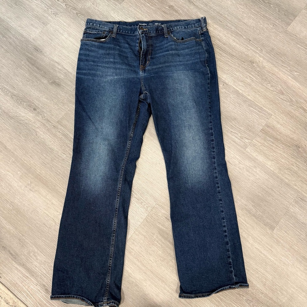 Old Navy Dark Blue Straight Leg Jeans